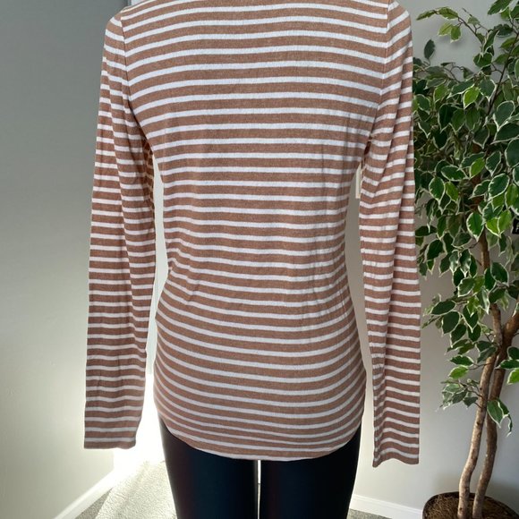 Abercrombie & Fitch Striped Long Sleeve Tee - Size M - Picture 5 of 6